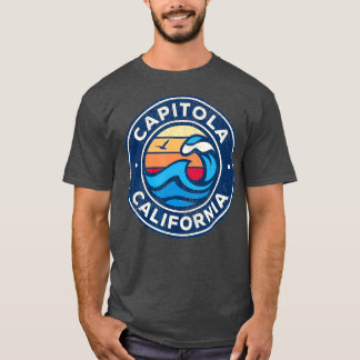 Capitola California Nautical Waves T-shirt
