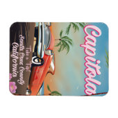 Capitola Californië vintage reisposter Magneet (Horizontaal)