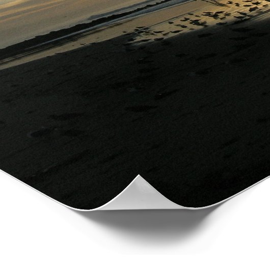 Capitola Sunset Beach Poster (Hoek)