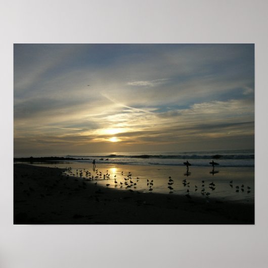 Capitola Sunset Beach Poster (Voorkant)