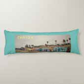 Capitola Venetiaanse dorp kleurrijke kustlijn Lichaamskussen (Achterkant)