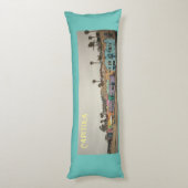 Capitola Venetiaanse dorp kleurrijke kustlijn Lichaamskussen (Achterkant (Verticaal))