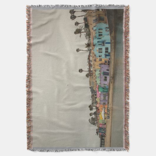 Capitola Village beschilderd Venetiaans strand Deken (Voorkant Verticaal)