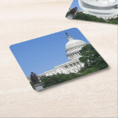 Capitolgebouw in Washington DC Kartonnen Onderzetters (Schuin)