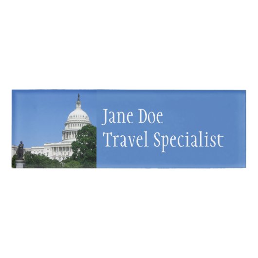 Capitolgebouw in Washington DC Naambadge (Voorkant)