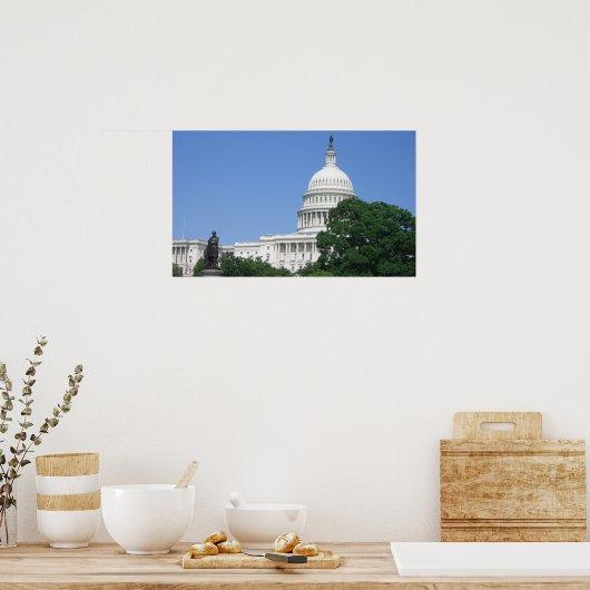 Capitolgebouw in Washington DC Poster (Keuken)
