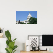 Capitolgebouw in Washington DC Poster (Thuiskantoor)