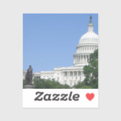 Capitolgebouw in Washington DC Sticker (Vel)