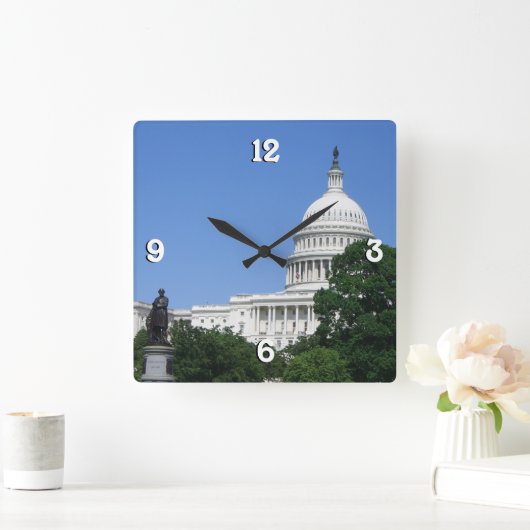 Capitolgebouw in Washington DC Vierkante Klok (Huis)