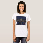 Capitolgebouw Verenigde Staten bij nacht T-shirt (Voorkant volledig)
