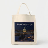 Capitolgebouw Verenigde Staten bij nacht Tote Bag (Voorkant)