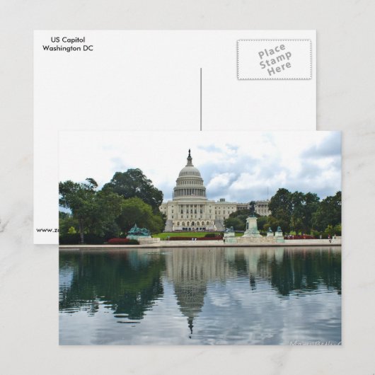 Capitolgebouw Verenigde Staten Briefkaart (Voorkant / Achterkant)