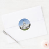 Capitolgebouw Verenigde Staten Ronde Sticker (Envelop)