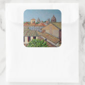 Capitoline Hill 2008 Vierkante Sticker (Tas)