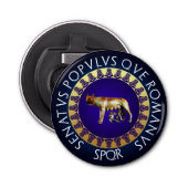 Capitoline Wolf Button Flesopener (Voorkant)