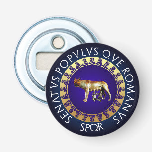 Capitoline Wolf Button Flesopener