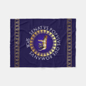 Capitoline Wolf Fleece Deken (Voorkant (Horizontaal))