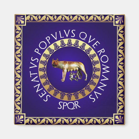 Capitoline Wolf Magneet (Voorkant)