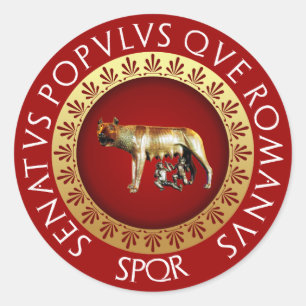 Capitoline Wolf Ronde Sticker