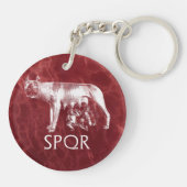 Capitoline Wolf Sleutelhanger (Achterkant)