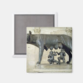 Capitoline zij-Wolf Magneet (Voorkant / Achterkant)