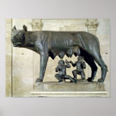 Capitoline zij-Wolf Poster (Voorkant)