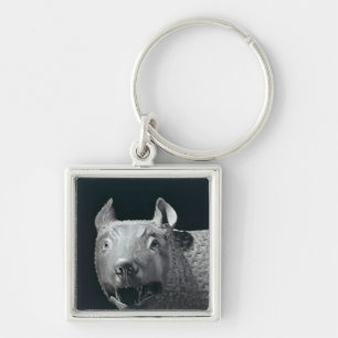 Capitoline zij-Wolf Sleutelhanger