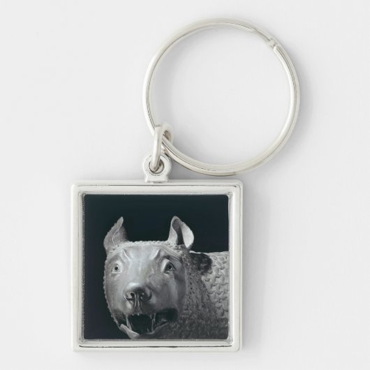 Capitoline zij-Wolf Sleutelhanger (Voorkant)