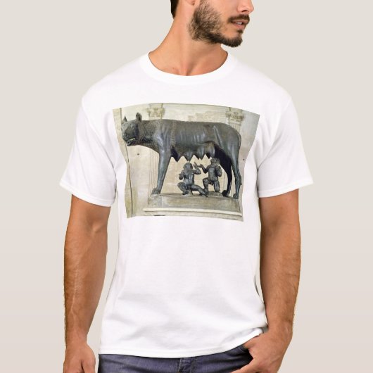 Capitoline zij-Wolf T-shirt (Voorkant)