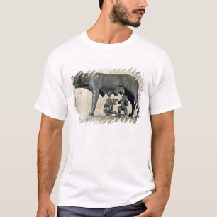 Capitoline zij-Wolf T-shirt