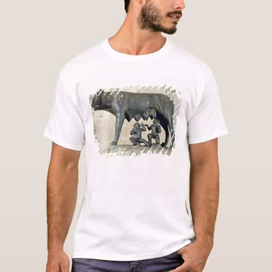 Capitoline zij-Wolf T-shirt (Voorkant)