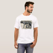 Capitoline zij-Wolf T-shirt (Voorkant volledig)