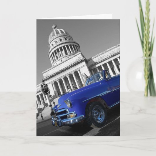 Capitolio Old Blue Car Kaart (Voorkant)