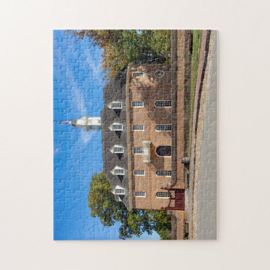 Capitool gebouw in Colonial Williamsburg Legpuzzel (Verticaal)