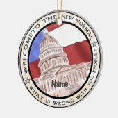 Capitool nieuwe normaal politiek keramisch ornament (Links)