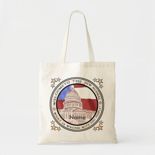 Capitool nieuwe normaal politiek tote bag (Voorkant)
