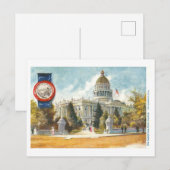 Capitool van Californië met zegel Briefkaart (Voorkant / Achterkant)