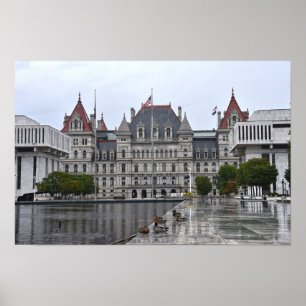 Capitool van de staat New York Poster