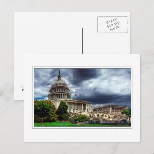 CAPITOOL VAN DE VERENIGDE STATEN BRIEFKAART (Voorkant / Achterkant)