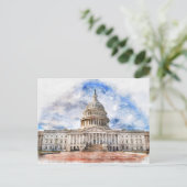 Capitool van de Verenigde Staten dichtbij in Washi Briefkaart (Staand voorkant)