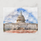 Capitool van de Verenigde Staten dichtbij in Washi Briefkaart (Voorkant)