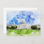 Capitool van de Verenigde Staten in Washington DC  Briefkaart (Voorkant / Achterkant)