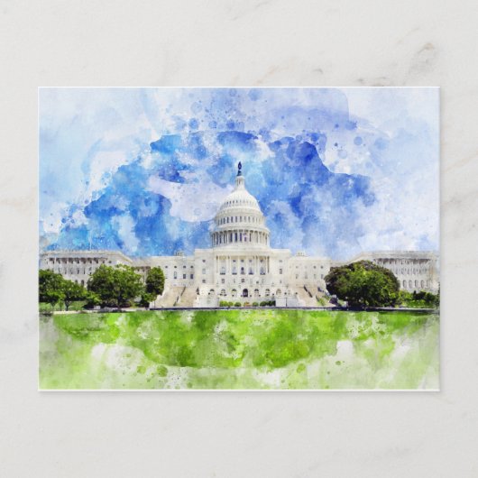 Capitool van de Verenigde Staten in Washington DC  Briefkaart (Voorkant)