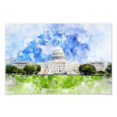 Capitool van de Verenigde Staten in Washington DC  Foto Afdruk (Voorkant)