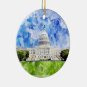 Capitool van de Verenigde Staten in Washington DC  Keramisch Ornament (Rechts)