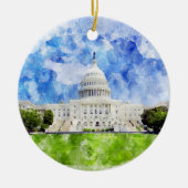 Capitool van de Verenigde Staten in Washington DC  Keramisch Ornament (Voorkant)