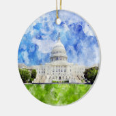 Capitool van de Verenigde Staten in Washington DC  Keramisch Ornament (Links)