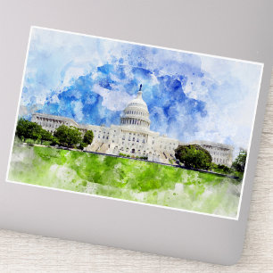 Capitool van de Verenigde Staten in Washington DC  Sticker