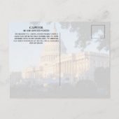 Capitool van de Verenigde Staten, Zonsondergang Vi Briefkaart (Achterkant)