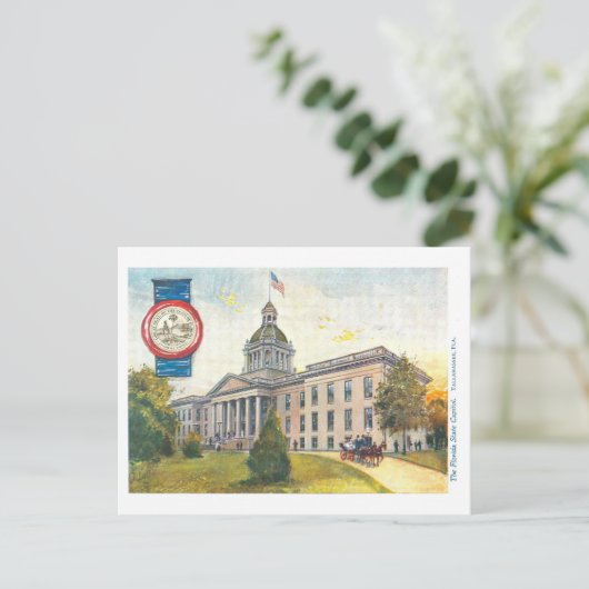  Capitool van Florida met zegel Briefkaart (Staand voorkant)